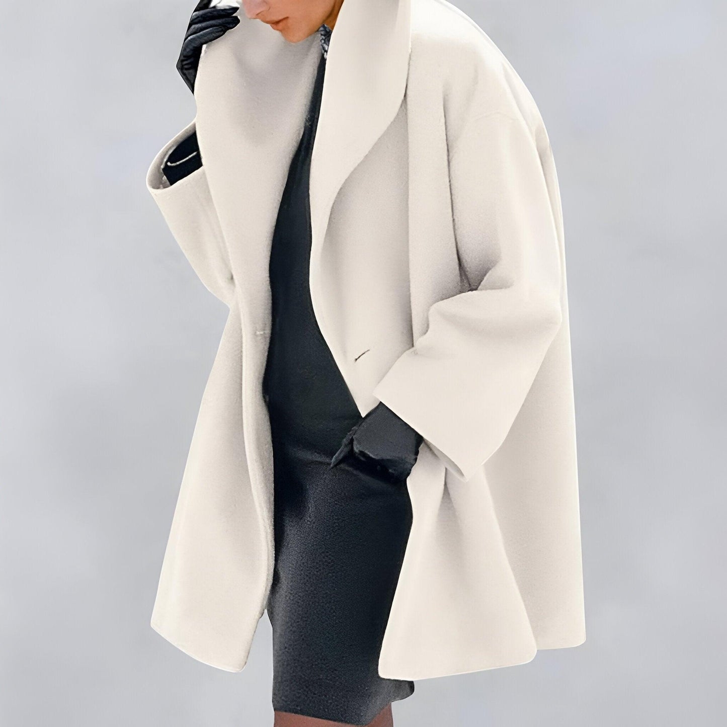 Elegant women's wool coat - Anna Collection 024