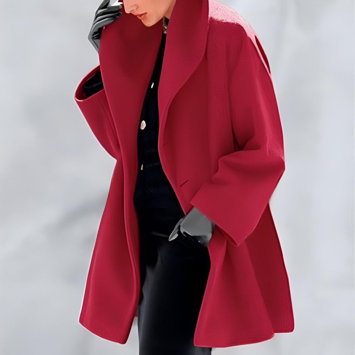 Elegant women's wool coat - Anna Collection 024