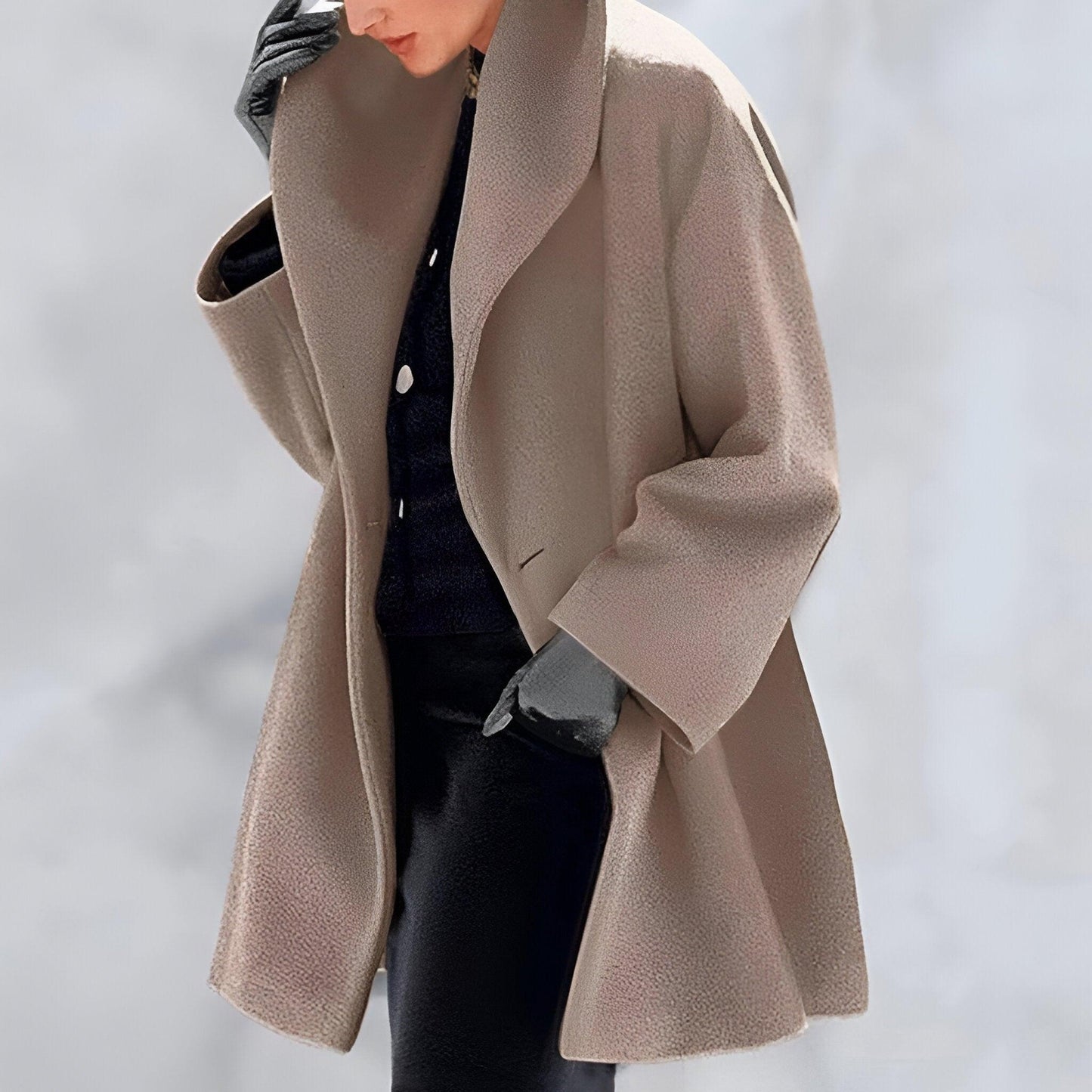 Elegant women's wool coat - Anna Collection 024