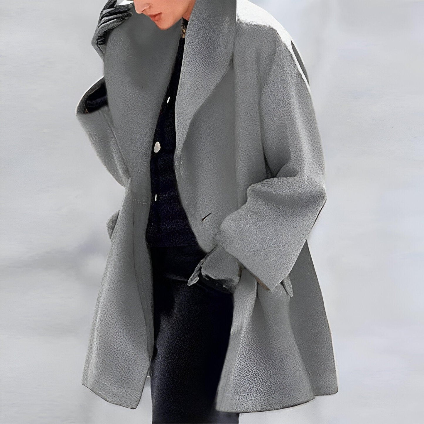 Elegant women's wool coat - Anna Collection 024