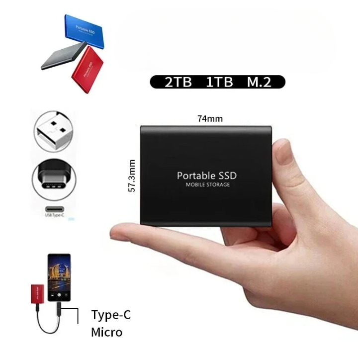 Disque SSD externe portable Solid State Drive